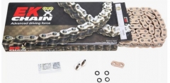 EK 520ZVX3 GG-110 - цепь приводная ULTRA SPORT NX-RING 520ZVX3, 520 шаг, 110 звеньев (до 1200см3), золотая (MADE IN JAPAN)