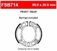 FERODO FSB714 - колодки тормозные барабанные Колодки тормозные FERODO FSB714