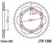 JT Sprockets JTR1308.42 - звезда задняя (ведомая) HONDA CBR 600F 2001-2007, CBR 600RR 2003-2016, CBR 900 RR 2000-2003, CBR 1000 RR 2004-2020, VTR 1000 SP1/SP2 2000-2006, под 520 цепь, на 42 зуба Звезда задняя JT Sprockets JTR1308.42