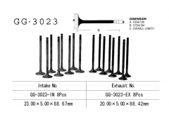 VESRAH GG-3023-IN - клапан впускной SUZUKI GSX600F Katana 600 1998-2006, SUZUKI GSF600S Bandit 600 1996-2004 (OEM: 12911-19C00)