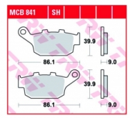 Колодки тормозные дисковые TRW LUCAS MCB841