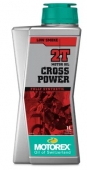 Масло моторное Motorex Cross Power 2T 1 литр Масло моторное MOTOREX Cross Power 2T 1 литр, синтетика