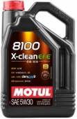 Масло моторное Motul 8100 X-CLEAN EFE 5W-30 - 5 литров Масло моторное 100% синтетическое Motul 8100 X-CLEAN EFE 5W-30 - 5 литров