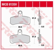 Колодки тормозные дисковые TRW LUCAS MCB813SV