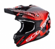 Кроссовый мотоциклетный шлем Scorpion VX-15 Sin Neon Red Air, размер XL (35-247-160) Мотошлем Scorpion VX-15 Evo Air Sin Neon Red XL