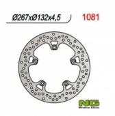 NG NG1081 - диск тормозной передний для YAMAHA MAJESTY 250/400 (267X132X4,5), FZ8 2010-2016