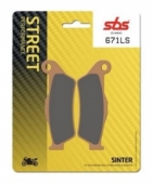 SBS 671LS - комплект синтетических задних тормозных колодок (FDB2018, MCB648)