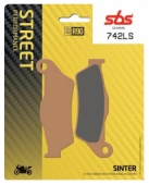 Колодки тормозные SBS 742LS SBS 742LS - комплект задних синтетических дисковых тормозных колодок (FDB2039ST, 07BB28SP, MCB648SH)