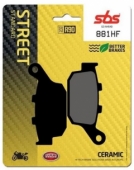 SBS 881HF - комплект задних дисковых колодок HONDA CBF 500 / CB500 X / CBR500 2013-, CB 650 F / CBR 600 2014-, NC 750 2014-, KAWASAKI VERSYS 650 2015-, Z 750 2011-2014, Z 800 2013-2017, SUZUKI SFV 650 GLADIUS 2009-2016