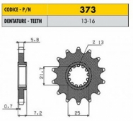 Sunstar SS 37316 - звезда передняя (ведущая) под 520 цепь, SUN-37316, 16 зубьев, для Yamaha XTZ 750 Super Tenere 1991-1997, аналог JTF578.16 Звезда передняя Sunstar SUNF373-16