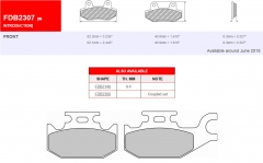 Тормозные колодки FERODO FDB2307SG