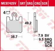 TRW LUCAS MCB742SRQ - тормозные колодки KAWASAKI ZX-6 NINJA, KAWASAKI ZX-10 NINJA, SUZUKI GSX-R1000 