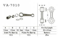 VESRAH VA-7010 - шатун SUZUKI RM 80 1991-2001