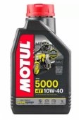 Масло моторное полусинтетическое 4-х тактное Motul 5000 4T 10W-40 1 литр
