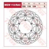 TRW LUCAS MSW113RAC - тормозной диск 320мм
