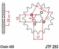 Звезда передняя JT Sprockets JTF253.13