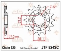 JT JTF824.14SC - звезда передняя HUSQVARNA CR/WR/TC/TE 125/250/300/310/410/510/610 (цепь 520, 14 зубцов)