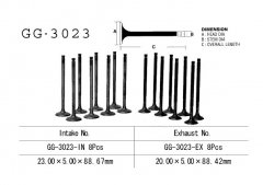 VESRAH GG-3023-IN - клапан впускной SUZUKI GSX600F Katana 600 1998-2006, SUZUKI GSF600S Bandit 600 1996-2004 (OEM: 12911-19C00)