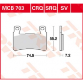 TRW LUCAS MCB703CRQ - передние дисковые тормозные колодки для агрессивной езды и соревнований