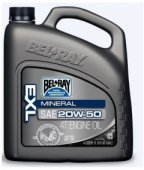 BEL-RAY EXL Mineral 4T Engine Oil 4 литра - высококачественное моторное масло для 4-тактных мотоциклов