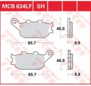 Колодки тормозные дисковые TRW LUCAS MCB634SH