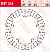 TRW LUCAS MST238 - передний тормозной диск BMW R 1100 S 1998-2000, R 1200 GS / ADVENTURE 2004-2018