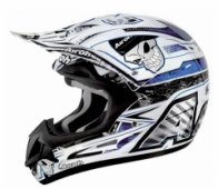 Шлем мотоциклетный кроссовый / эндуро / ATV Airoh JUMPER MISTER-X Blue, размер M