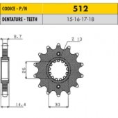 Sunstar SS 51218 - звезда передняя (ведущая) CB 750F 1980-1982, CB 1300 2003-2013 (JTF339.18) (530 цепь, 18 зубьев)