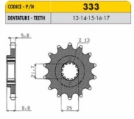 Звезда передняя SunStar 33317