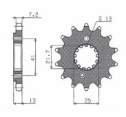 Звезда передняя SunStar SS 40715