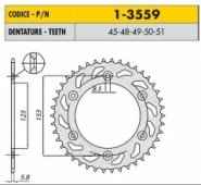 Звезда задняя Sunstar SUNF 1-3559-50