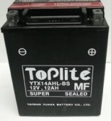 Аккумулятор Toplite YTX14AHL-BS 12B (12А*ч-210А, 134x89x166)