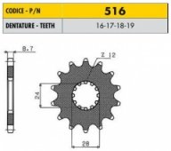 SunStar SS 51617 - звезда передняя (ведущая) для мотоциклов Kawasaki под 530 цепь, SUN-51617, под 530 цепь, 17 зубьев