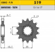 Звезда передняя SunStar 51916