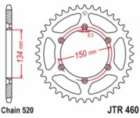 JT JTR460.50 - звезда задняя под 520 цепь, 50 зубов для KAWASAKI KX/KXF 1984-2020
