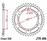 Звезда задняя JT Sprockets JTR499.42