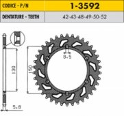 Звезда задняя SunStar SS 1-3592-49