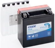 Аккумуляторная батарея для мотоцикла EXIDE ETX16-BS = YTX16-BS (14А*ч-215А)
