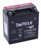 Аккумулятор мотоциклетный Toplite YTX20CH-BS (YTX20A-BS, 18А*ч-270А) Аккумулятор Toplite YTX20A-BS (YTX20CH-BS, 18А*ч-270А)