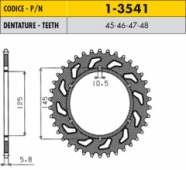 SS 1-3541-48 - звезда ведомая(задняя) стальная Sunstar для YAMAHA XJ 600 DIVERSION 1995-2003 Звезда задняя SunStar SS 1-3541-48