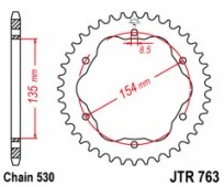 Звезда задняя JT Sprockets JTR763.40