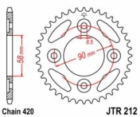 Звезда задняя JT Sprockets JTR212.35