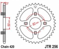 Звезда задняя JT JTR256.38