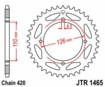 Звезда задняя JT Sprockets JTR1465.46