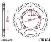 Звезда задняя JT Sprockets JTR894.50