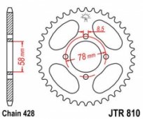 Звезда задняя JT Sprockets JTR810.42