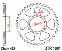 Звезда задняя JT Sprockets JTR1081.46