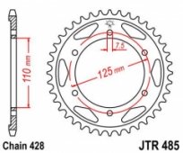 Звезда задняя JT Sprockets JTR485.46