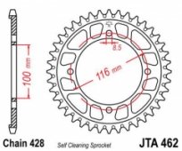 Звезда задняя JT Sprockets JTA462.51