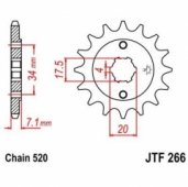 Звезда передняя JT Sprockets JTF266.13